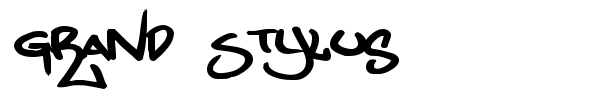Grand Stylus font preview